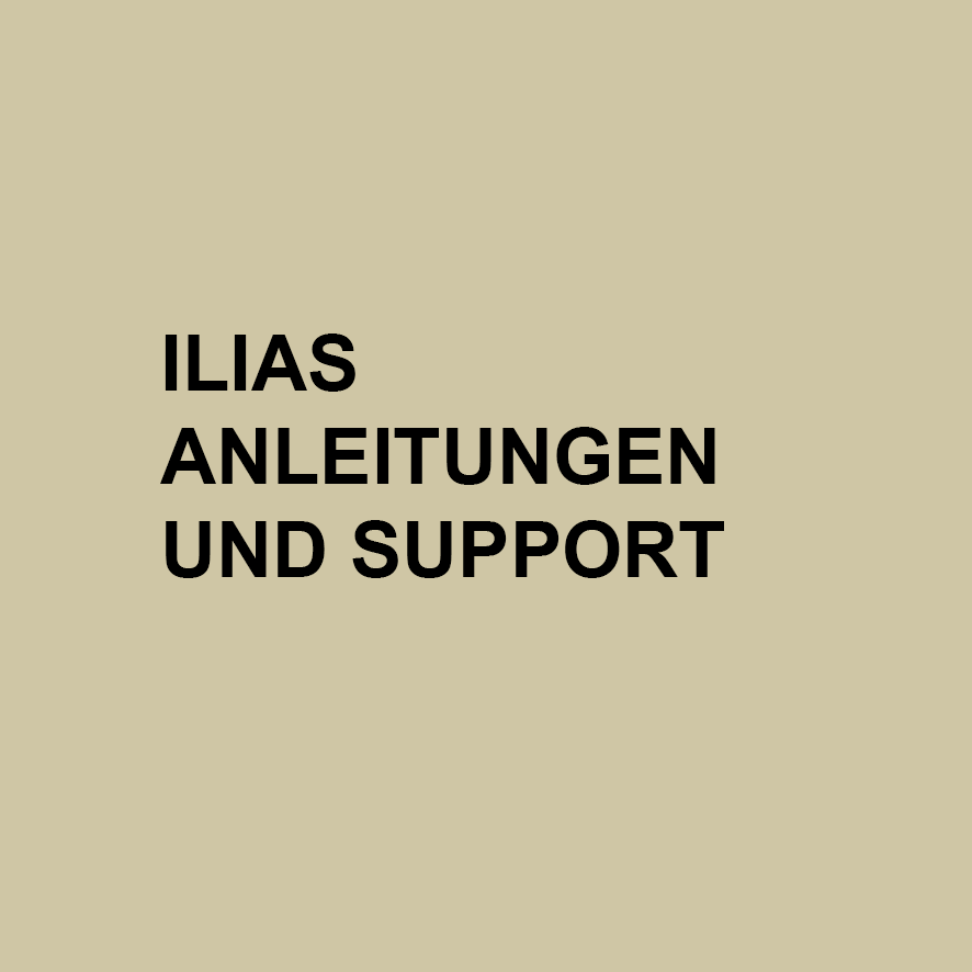 Öffnen ILIAS Anleitungen und Support